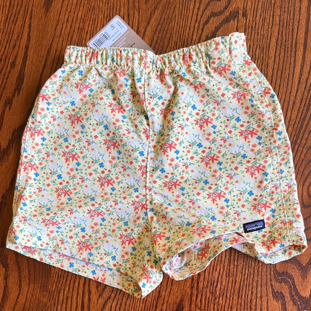 Patagonia Kids Floral Pattern Shorts Patagonia Baggies NWT